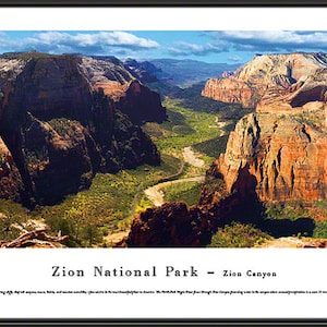 Zion National Park, Utah, Zion Canyon / Panoramic Picture