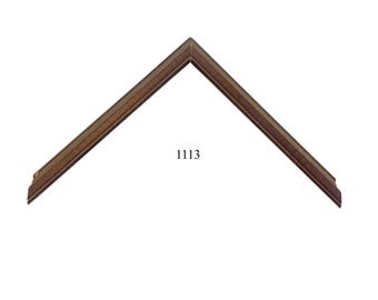 Custom Picture Frame | 5/8W Thin Medium Brown Wood | Handmade Custom Size Frames Great for Art, Photos, Decor 1113