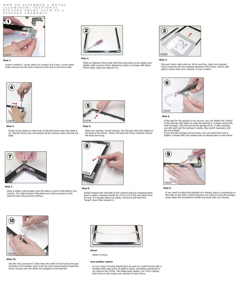 Picture Frame Rabbet Dimensions Sectional Metal Custom Cut Picture Frame - 3/8