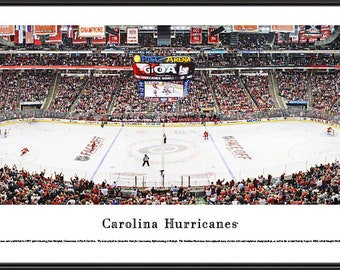 Carolina Hurricanes Panoramic Print #1 (Center Ice) Decade Awards NHLHUR-1