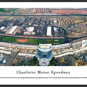 NASCAR Charlotte Motor Speedway Panorama Photo | Panoramic Aerial Framed Picture CMS2