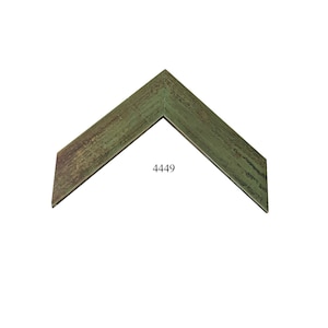 Custom Picture Frame | 1 3/4&quot; Rustic Farmhouse Green with Gold Flake | Great for Photos, Art 4449