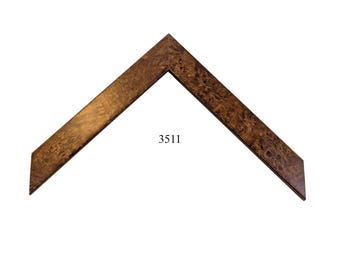Custom Picture Frame | 1W Brown Burl Veneer | Great for Photos, Art, Decor 3511
