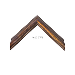 Custom Picture Frame | 1 5/8W Brown-Bronze Traditional Wood Moulding | Custom Size Frames Great for Art, Photos, Collages, Diploma (4620)