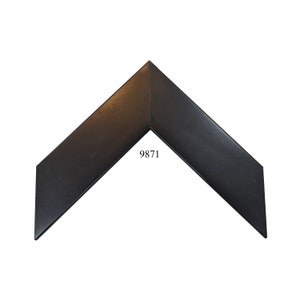 Custom Picture Frame (9871) | 2&quot; Black Flat Profile | Great for Art, Photos
