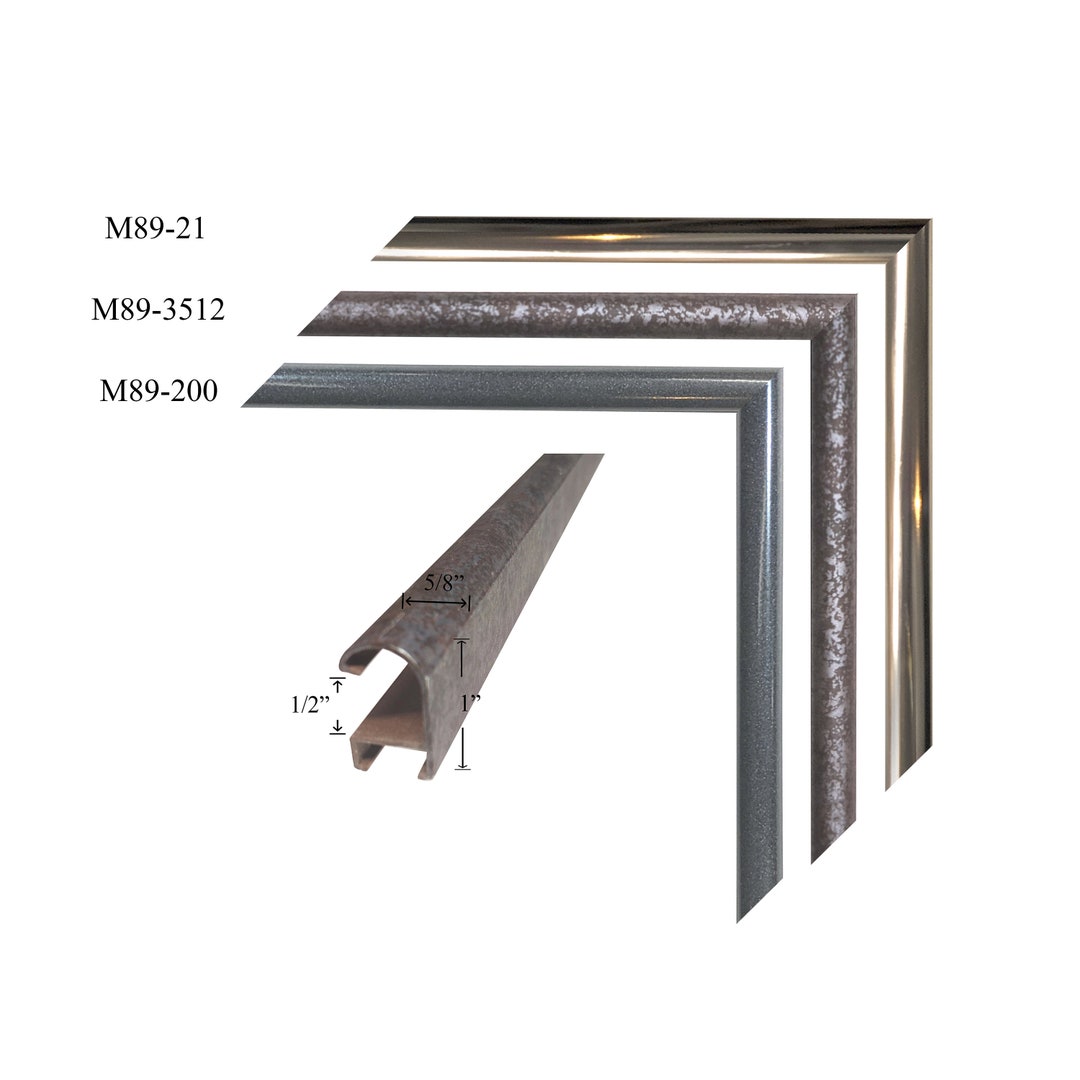 Custom Cut Picture Frame - Sectional Metal - CMI Metal Moulding M89 ...
