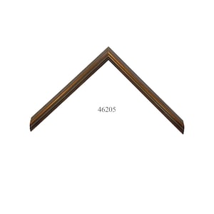 Custom Picture Frame | 1/2&quot;W Bronze with Lines | Great for Photos, Art, Diplomas & Certificates (46205)