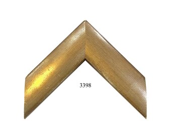 Custom Frame | 2" Gold Rounded | Custom Size Picture Frames Great for Art, Wall Decor (3398)