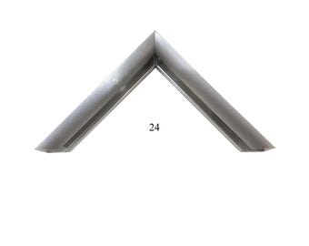Custom Cut Metal Frame | Brushed Stainless Steel 1 3/8"H 1/2"H 5/8"R | Nielsen 24-469 Sectional Metal