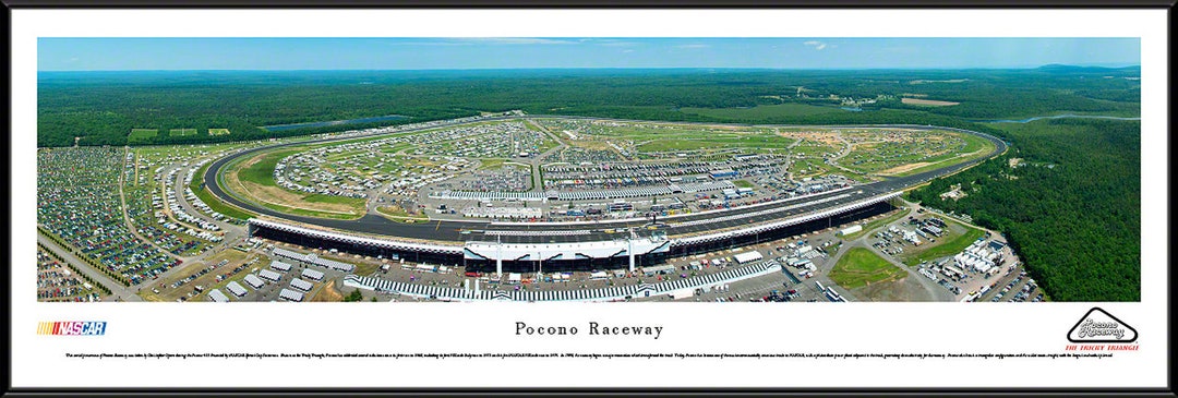 NASCAR Pocono Raceway Panorama Panoramic Framed Photo PR2