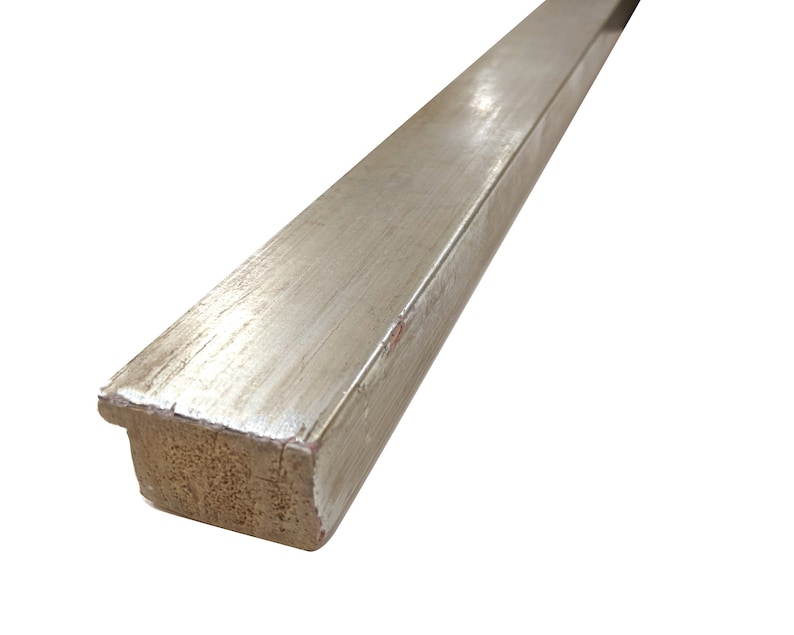 Custom Picture Frame 1 5/8 Decorative Silver Flat Profile Custom Size