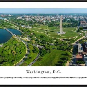 Washington, D.C. Skyline Panorama | Custom Framed Panoramic Picture DC4