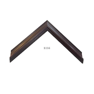 Custom Picture Frame | 1&quot;W Dark Classic Brown | Great for Photos, Art (8104)