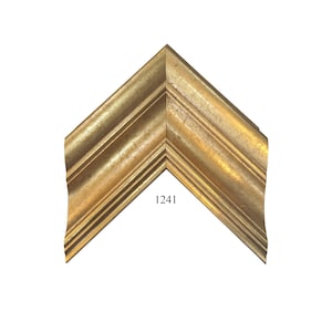 Custom Picture Frame | 4&quot;W 1 7/8&quot;H 5/8&quot;R Traditional Crackled Gold Frame | Custom Size Framing Great for Artwork, Photos, Collages 1241