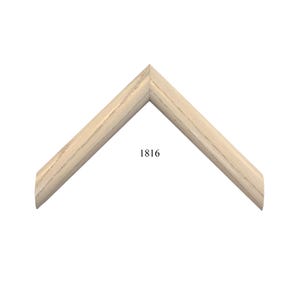 Custom Picture Frame | 1&quot; Beige White Slightly Rounded | Great for Art (1816)