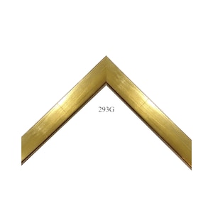 Custom Picture Frame (293) | 3/4&quot; Gold Contemporary Flat Profile 1 1/4&quot; Depth, 1&quot;Rabbet  | Great for Art