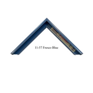 Metal Picture Frame | Custom Cut Sectional Metal 1/4&quot;W x 3/4&quot;H x 19/32&quot; R | French Blue | Nielsen 11-57
