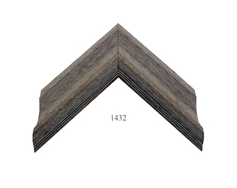Custom Picture Frame | 1 5/8W Dark Ash Oak | Handmade Custom Size Frames Great for Art, Photos, Decor 1432