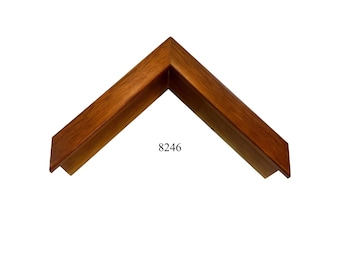 Custom Picture Frame | 2 7/8" Tall Light Brown Wood Deep Rabbet | Great for Cherished Mementos, Shadowbox (8246)
