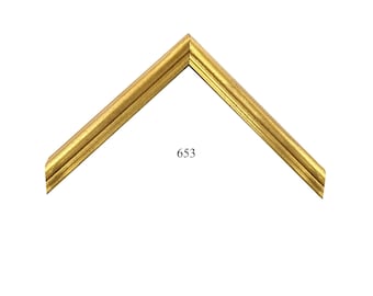 Custom Picture Frame | 3/4" Gold Slightly Rounded Beveled | Custom Size Frames Great for Photos & Artwork 653