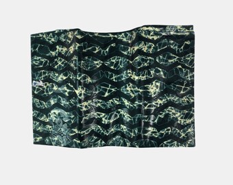 Tela de brocado Batik Guinea 100% algodón de alto grado 5 yardas por 64 pulgadas "Olive Forest"