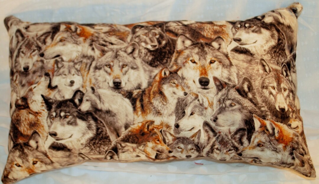 100 Fine Cotton Dog Print Throw Pillow. Etsy