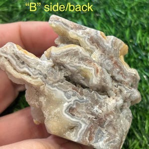 Crazy Lace Agate Crystal Polished Slabs From Mexico Beautiful Banding Sparkling Druzy Energy Balance Decor Or Gift afbeelding 6