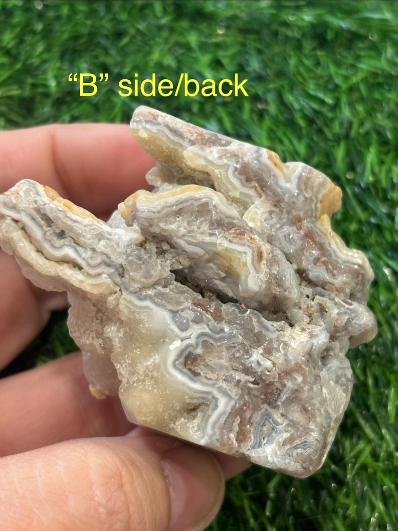 Crazy Lace Agate Crystal Polished Slabs From Mexico Beautiful Banding Sparkling Druzy Energy Balance Decor Or Gift afbeelding 6