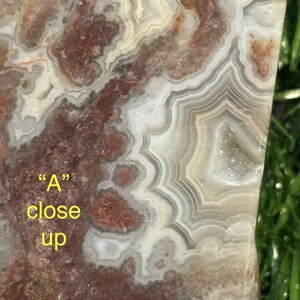 Crazy Lace Agate Crystal Polished Slabs From Mexico Beautiful Banding Sparkling Druzy Energy Balance Decor Or Gift afbeelding 4