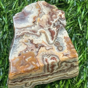 Crazy Lace Agate Crystal Polished Slabs From Mexico Beautiful Banding Sparkling Druzy Energy Balance Decor Or Gift afbeelding 12