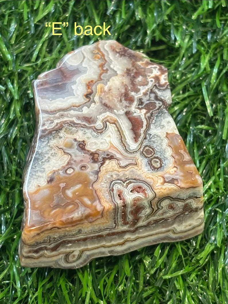 Crazy Lace Agate Crystal Polished Slabs From Mexico Beautiful Banding Sparkling Druzy Energy Balance Decor Or Gift afbeelding 12