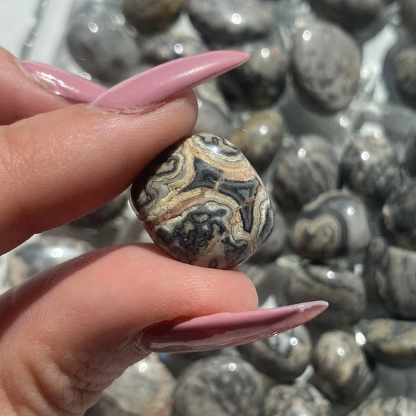 Pretty Picture-Full Picasso Jasper Crystal Polished Tumbled Stones Great Gift Or Energy Crystal