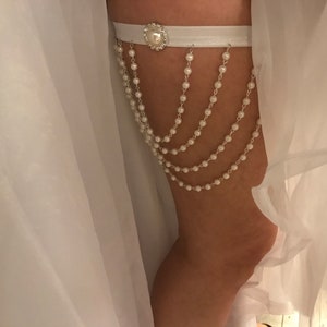 GARTER__ Thigh High Jewelry__ Wedding Garter