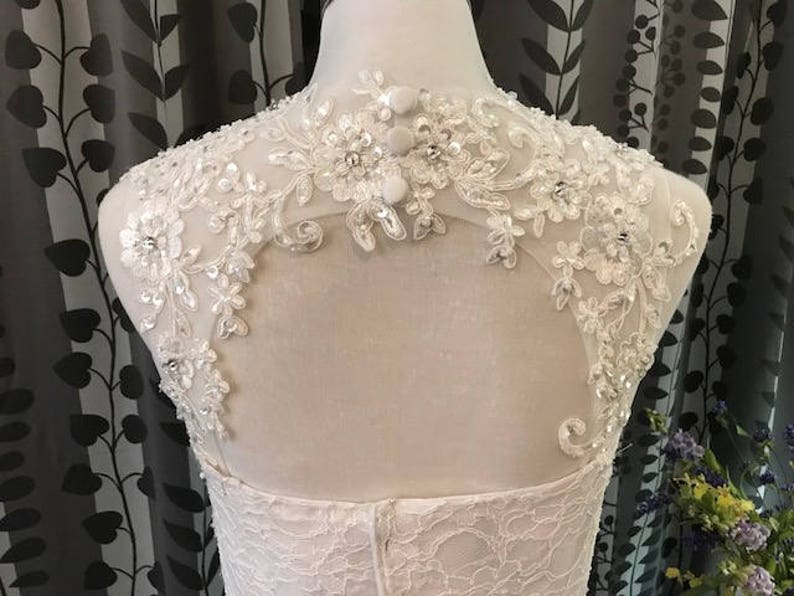 Beaded Keyhole Detachable Lace Straps For Strapless Wedding Etsy