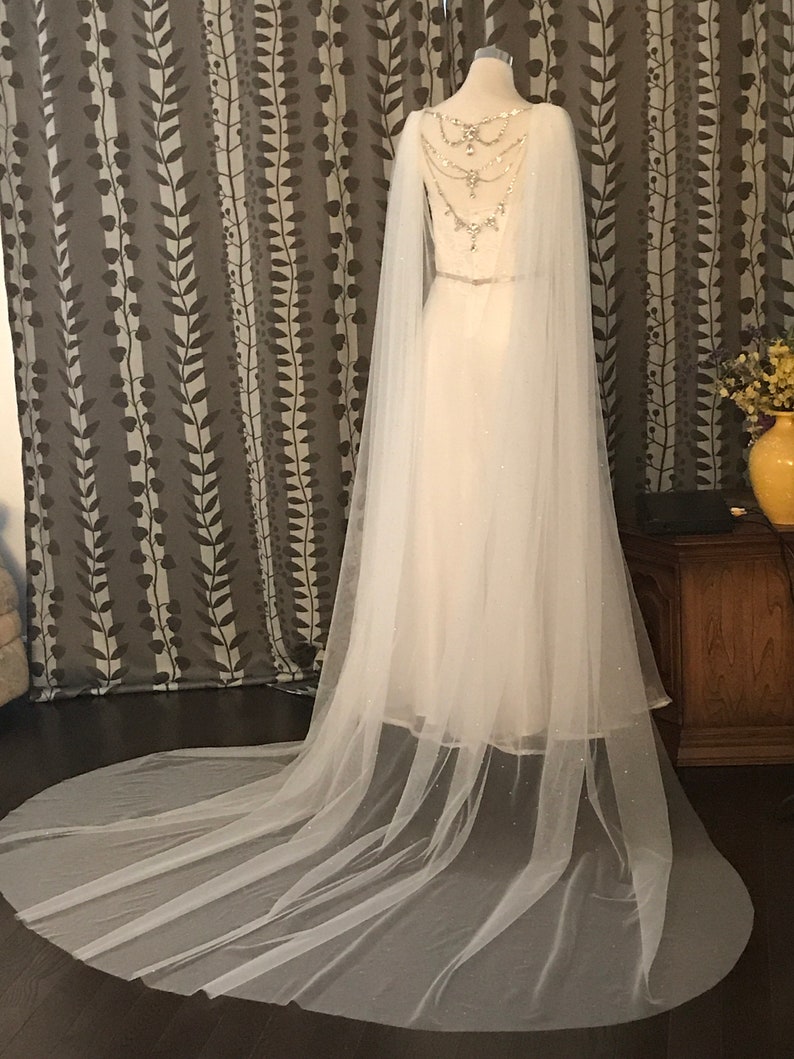 Crystal Bridal Cape__ Wedding Rhinestone Cape Sparkle Etsy