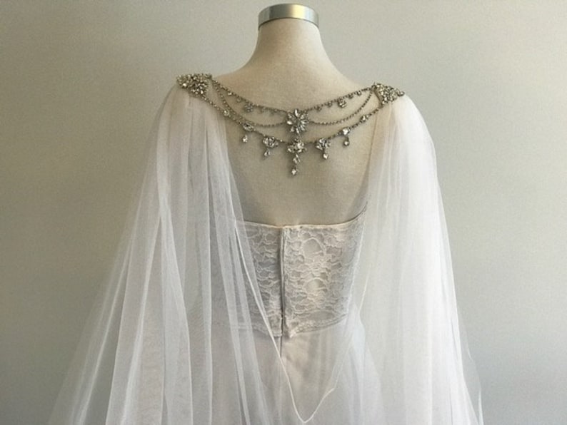 bridal cape veil