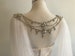 Bridal Cape Veil w/ Rhinestone Back Jewelry__120'Width x 120'Length__(CV103) 