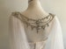 Bridal Cape Veil w/ Rhinestone Back Jewelry__120'Width x 120'Length__(CV103)