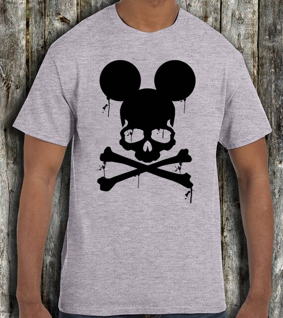 mickey mouse skull shirt