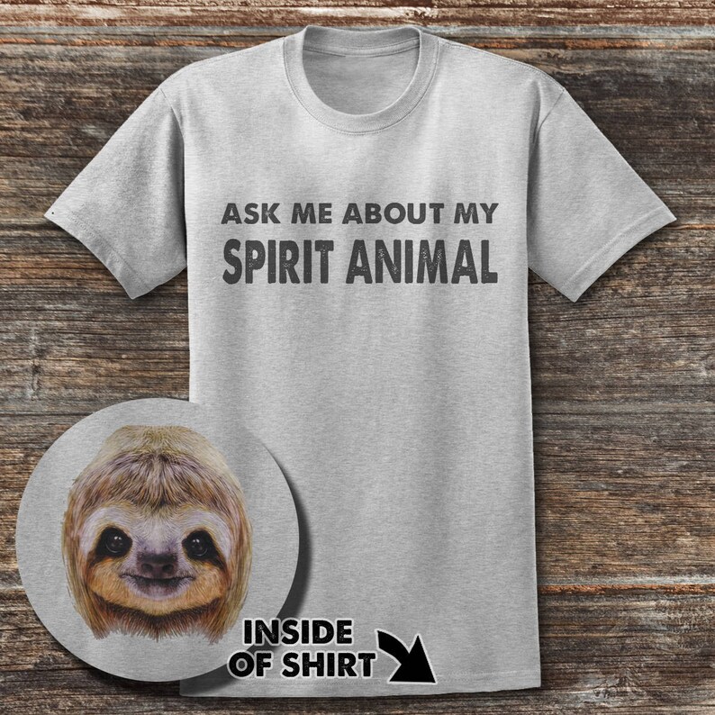Ask Me about My spirit animal Sloth T shirt Funny Sloth T | Etsy
