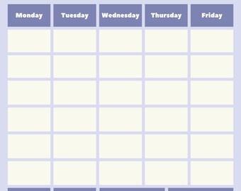 Simple Weekly Planner