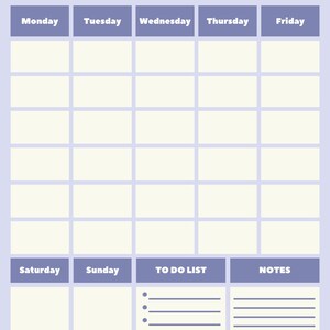 Simple Weekly Planner