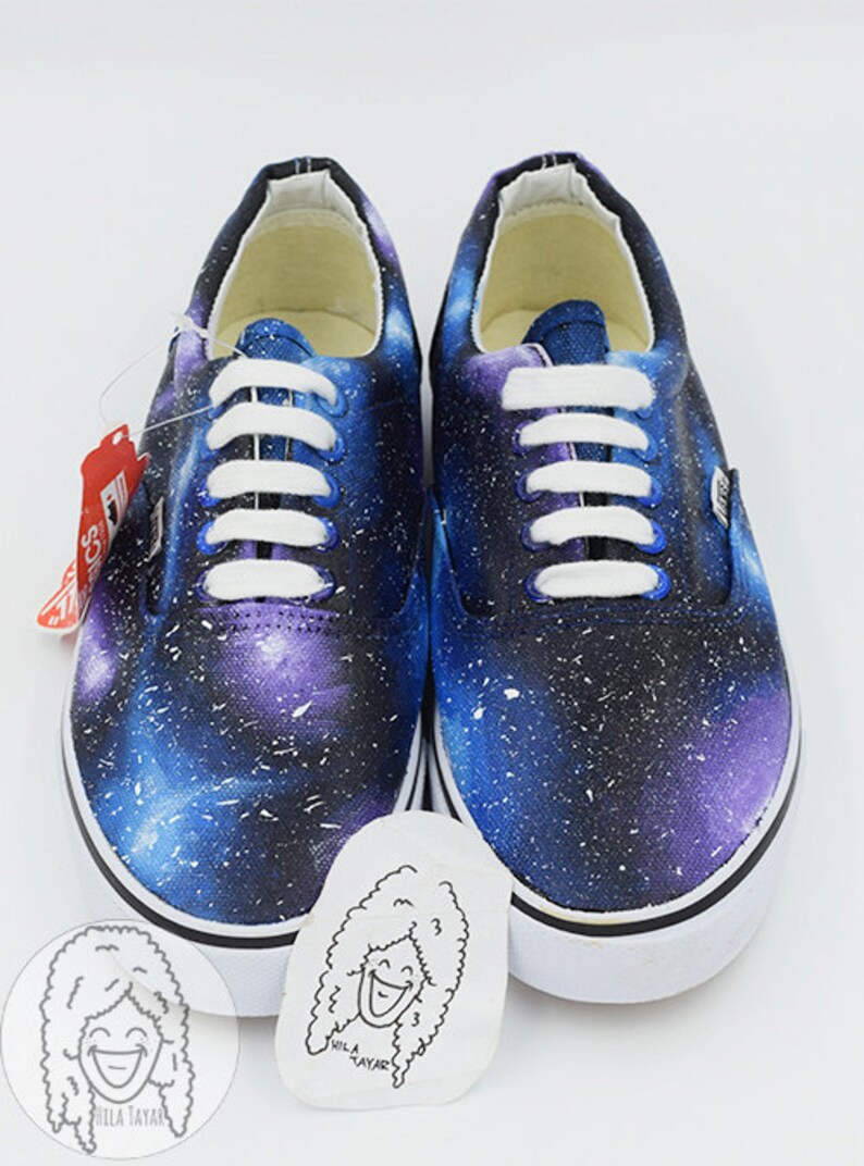 Blueberry Grape Galaxy Shoes painted sneakers painted | Etsy