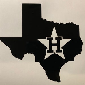 H Star Houston Astros Texas  Vinyl Decal Sticker for Yeti Car Glass laptop
