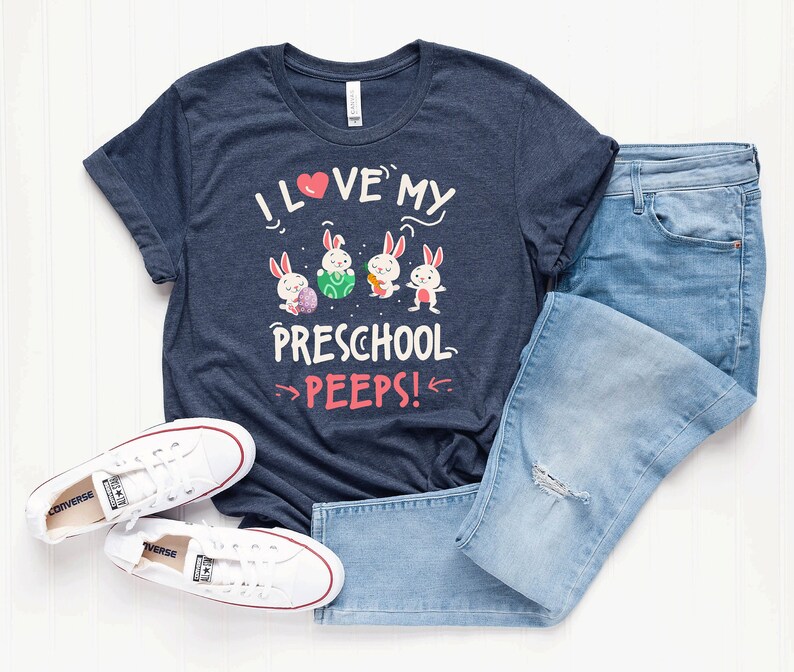 I Love My Preschool Peeps Easter Bunnies Hooded Sweatshirt