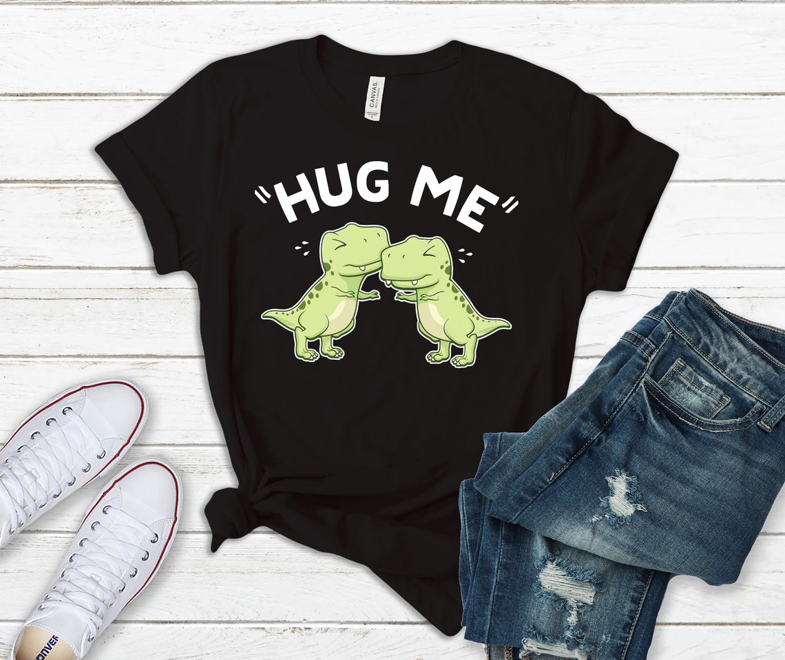 T-Rex Hug T-Shirt / Dinosaur T-Rex Struggle Shirt / Funny | Etsy