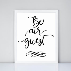 Be Our Guest Digital Download, Be Our Guest Printable - Etsy