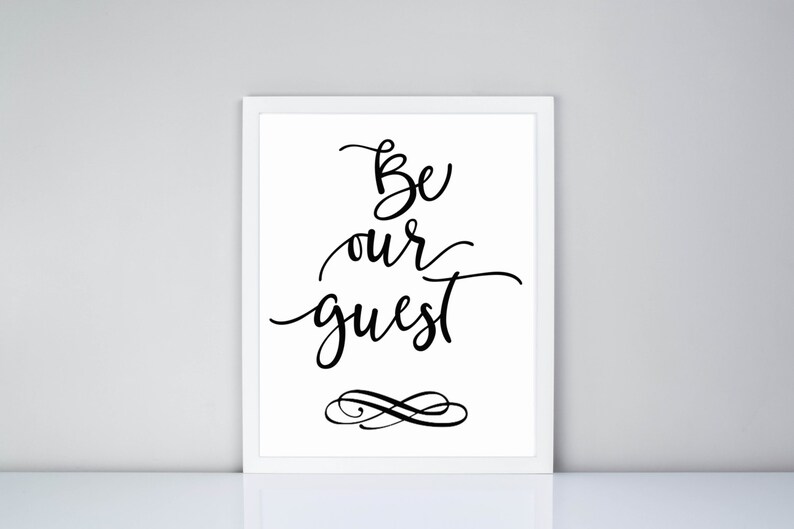 Be Our Guest Digital Download, Be Our Guest Printable - Etsy