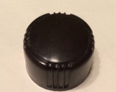 4 Vintage Radio Knobs Brown Art Deco Ribbed 2 x 1 cm .5 cm hole