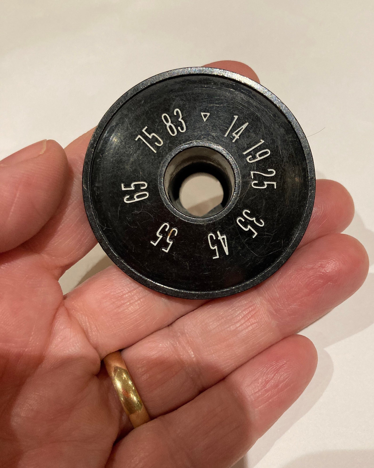 Vintage TV Dial Knob Black White Hard Plastic 5 cm Etsy